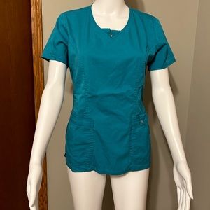 Cherokee Luxury V-Neck Scrub Top with Pockets